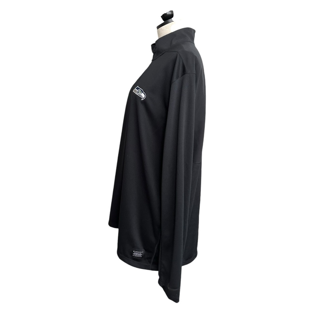 Nike Golf Seahawks Men’s 1/2 Zip Shirt Long Sleeve Pullover Black Size XL - Picture 5 of 13